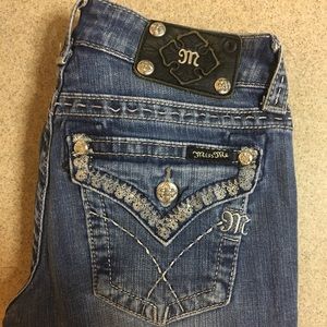 Miss Me Boot Jeans JW6094B Sz 27 inseam 34